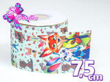 LBP07374 - Listón Estampado de 7,5 cm - Zootopia (por tira)