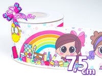 LBP07132 - Listón Impreso de 7,5 cm - Clases (por metro)