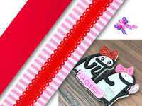 PAQ01054 - 1 Listón Estampado + 1 Listón Unicolor + 1 Shaker Grande para Moño