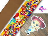 PXQ00255 - 1 Listón Estampado + 1 Listón Unicolor + 1 Resina para Moño