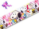 LBP07385 - Listón Estampado de 7,5 cm - Snoopy (por metro)