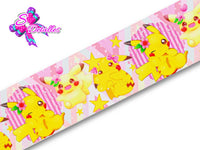 LBP07133 - Listón Impreso de 7,5 cm - Pikachu (por metro)