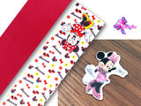 PXQ00457 - 1 Listón Estampado + 1 Listón Unicolor + 1 Resina para Moño