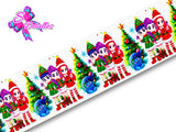 LBP27481 - Listón Estampado de 7,5 cm - Navidad (por metro)