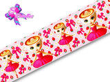 PXQ00051 - 1 Listón Estampado + 1 Listón Unicolor + 1 Resina para Moño