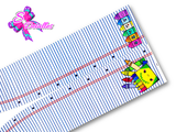 LBP07420 - Listón Impreso de 7,5 cm - Clases (Tira de 81 cm)