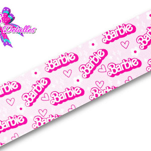 LBP06002 - Listón Estampado de 5,0 cm - Barbie (por metro)