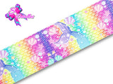 LBP07142 - Listón Estampado de 7,5 cm - Sirena (por metro)