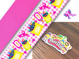 PXQ00460 - 1 Listón Estampado + 1 Listón Unicolor + 1 Resina para Moño