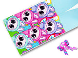 LBP07430 - Listón Estampado de 7,5 cm - Labubu (por Metro de 82 cm)