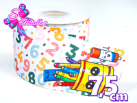LBP07295 - Listón Impreso de 7,5 cm - Clases (Tira de 91 cm)