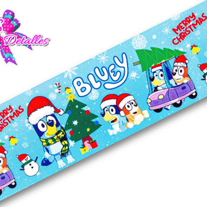 LBP27422 - Listón Estampado de 7,5 cm - Navidad (por metro)