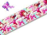 LBP07327 - Listón Estampado de 7,5 cm - Bailarina (por metro)