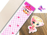 PXQ00066 - 1 Listón Estampado + 1 Listón Unicolor + 1 Resina para Moño
