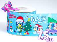 LBP27422 - Listón Impreso de 7,5 cm - Navidad (por metro)