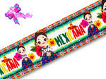 LBP07176 - Listón Estampado de 7,5 cm - Mexico (por metro)