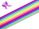LBP07293 - Listón Estampado de 7,5 cm - Rayas (por metro)