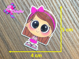CM00098 - Resina de 4cm x 5cm - Muñeca