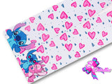 LBP07048 - Listón Estampado de 7,5 cm - Stitch (Tira de 81 cm)