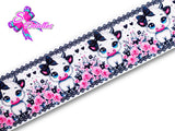 LBP07220 - Listón Estampado de 7,5 cm - Vaca (por metro)