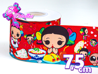 LBP07027 - Listón Impreso de 7,5 cm - Mexico (por metro)