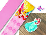 PXQ00274 - 1 Listón Estampado + 1 Listón Unicolor + 1 Resina para Moño
