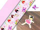 PXQ00475 - 1 Listón Estampado + 1 Listón Unicolor + 1 Resina para Moño