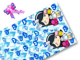 LBP07319 - Listón Estampado de 7,5 cm - Clases (por metro)
