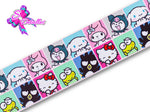 LBP07398 - Listón Impreso de 7,5 cm - Sanrio (por metro)