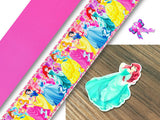 PXQ00278 - 1 Listón Estampado + 1 Listón Unicolor + 1 Resina para Moño