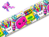 LBP07162 - Listón Estampado de 7,5 cm - Clases (por metro)