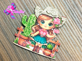 CMS10180 - Shaker de 7cm x 7cm - Vaquera