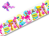 LBP06057 - Listón Estampado de 5,0 cm - Clases (por metro)