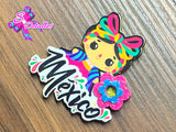 CMS10172 - Shaker de 6cm x 7cm - Muñeca