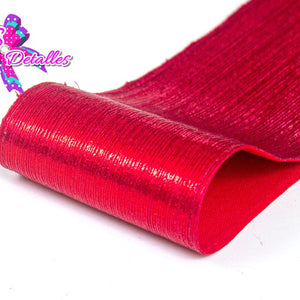 LBM07004 - Listón Metalico de 7,5 cm - Rojo (por metro)
