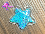 CMS10003 - Shaker de Estrellas 3,5cm por 3,5cm - Celeste