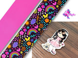 PXQ00480 - 1 Listón Estampado + 1 Listón Unicolor + 1 Resina para Moño