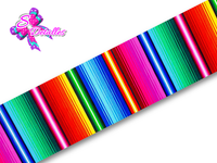 LBP07139 - Listón Impreso de 7,5 cm - Zarape (por metro)