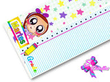 LBP07410 - Listón Estampado de 7,5 cm - Clases (por Tira)