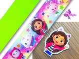 PXQ00083 - 1 Listón Estampado + 1 Listón Unicolor + 1 Resina para Moño