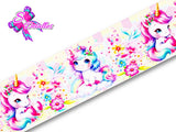 PXQ00208 - 1 Listón Estampado + 1 Listón Unicolor + 1 Resina para Moño
