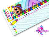 LBP07326 - Listón Estampado de 7,5 cm - Clases (por Tira)
