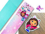 PXQ00085 - 1 Listón Estampado + 1 Listón Unicolor + 1 Resina para Moño