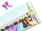LBP07326 - Listón Estampado de 7,5 cm - Clases (por Tira)