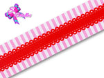 LBP07219 - Listón Estampado de 7,5 cm - Amor (por metro)