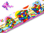 LBP07444 - Listón Impreso de 7,5 cm - Cubo Rubik (por metro)