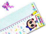 LBP07226 - Listón Estampado de 7,5 cm - Clases (por Tira)