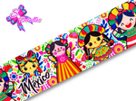 LBP07406 - Listón Impreso de 7,5 cm - Mexico (por metro)
