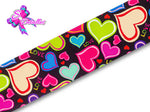 LBP07378 - Listón Impreso de 7,5 cm - Corazon (por metro)