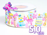 LBP06057 - Listón Estampado de 5,0 cm - Clases (por metro)